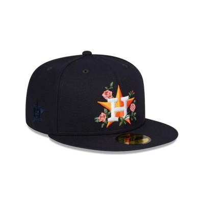 Sapca New Era Houston Astros MLB Bloom 59FIFTY Fitted - Albastri